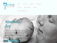 Tablet Screenshot of midwifelove.com